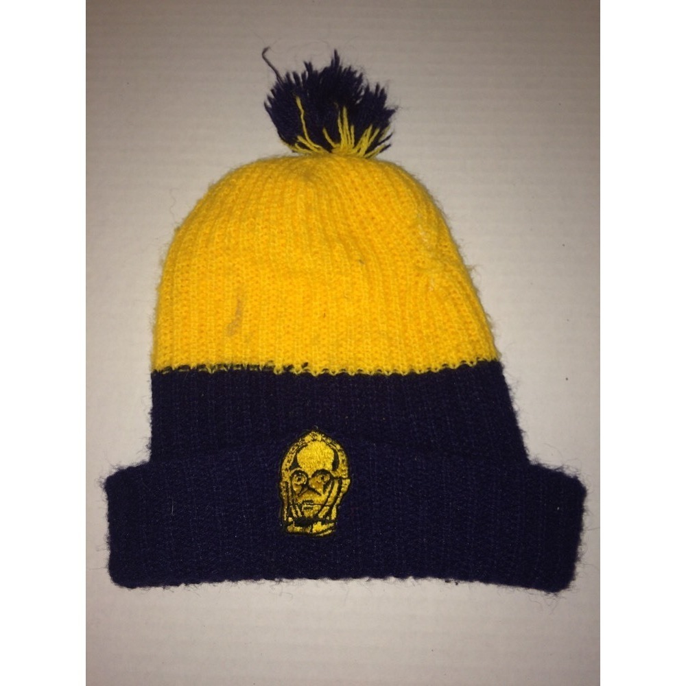 Star Wars C3PO Knit Winter Beanie Hat Ski Stocking‎ Cap Vintage 1983 Licensed